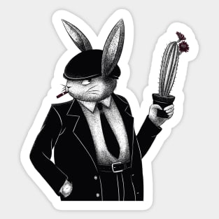 Gangster Rabbit Sticker